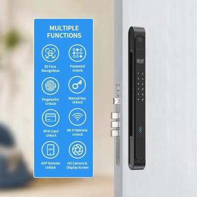 Glomarket Outdoor Waterproof Ip68 Digital Electronic Tuya Smart Locks Fingerprint Aluminum Steel Sliding Glass Door Lock