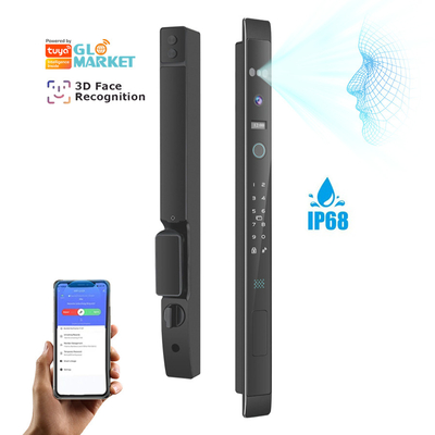 Glomarket Automatic 3d Face Smart Lock With Camera Security Biometric Fingerprint Sliding Door Tuya Smart Door Lock