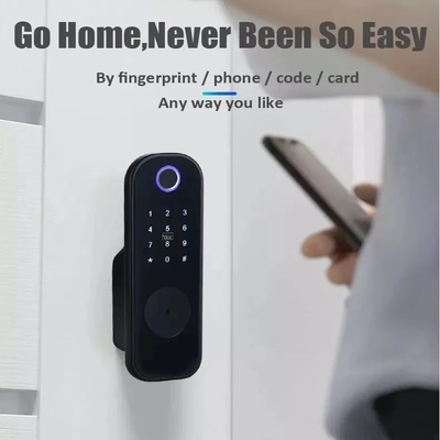Glomarket Apartment Tuya Smart Door Lock Anti Theft Digital Password Ttlock App Control Gate Double Smart Rim Fingerprint Lock