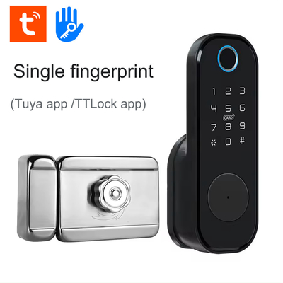 Glomarket Apartment Tuya Smart Door Lock Anti Theft Digital Password Ttlock App Control Gate Double Smart Rim Fingerprint Lock