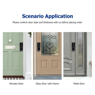 Glomarket Tuya Waterproof Digital TTLock Remote Unlock Double-sided Fingerprint Smart Lock