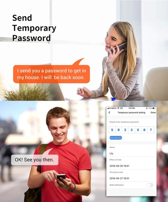 Glomarket Tuya Waterproof Digital TTLock Remote Unlock Double-sided Fingerprint Smart Lock