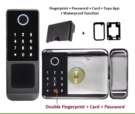 Glomarket Tuya Waterproof Digital TTLock Remote Unlock Double-sided Fingerprint Smart Lock