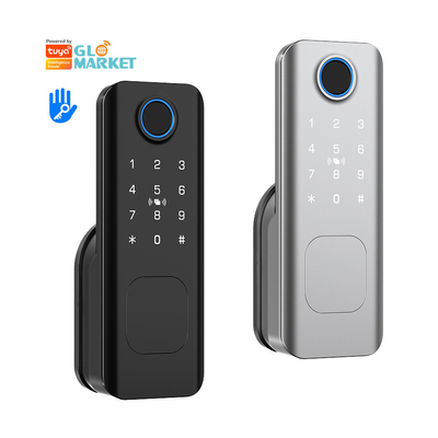 Glomarket Outdoor Security Intelligent Digital Key Fingerprint Password Smart Rim Door Lock For Gate Front Door
