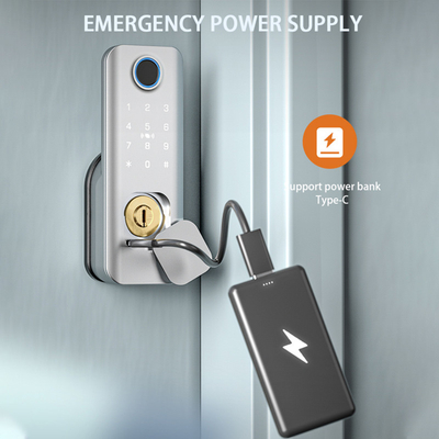 Glomarket Outdoor Security Intelligent Digital Key Fingerprint Password Smart Rim Door Lock For Gate Front Door