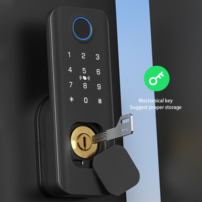 Glomarket Outdoor Security Intelligent Digital Key Fingerprint Password Smart Rim Door Lock For Gate Front Door