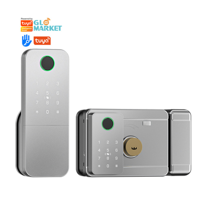 Glomarket Outdoor Electronic Smart Fingerprint Password Digital Lock Tuya Ttlock Smart Door Lock