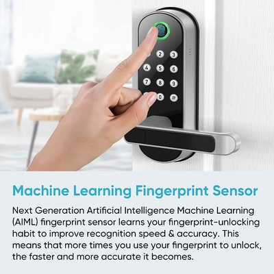 Glomarket Smart Home Security Digital Lock Tuya Wifi Keyless Fingerprint Biometric Intelligent Door Lock