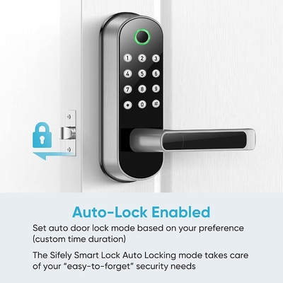 Glomarket Smart Home Security Digital Lock Tuya Wifi Keyless Fingerprint Biometric Intelligent Door Lock