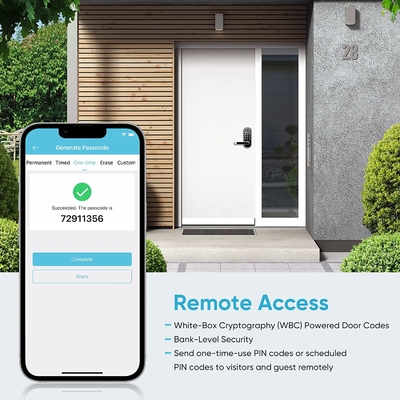 Glomarket Smart Home Security Digital Lock Tuya Wifi Keyless Fingerprint Biometric Intelligent Door Lock