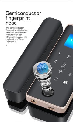 Glomarket Smart Glass Door Lock Wifi Remote Control Tuya app Office Lock Card Digital Biometric Fingerprint Door Lock