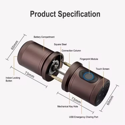 Glomarket New Style Tuya App Control Smart Lock Door Fingerprint Password Home Hotel Apartment Electronic Smart Door Knob Lock