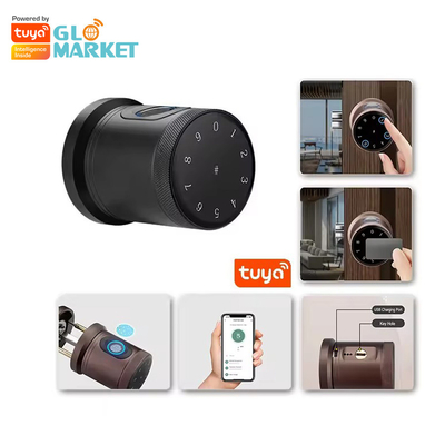 Glomarket New Style Tuya App Control Smart Lock Door Fingerprint Password Home Hotel Apartment Electronic Smart Door Knob Lock
