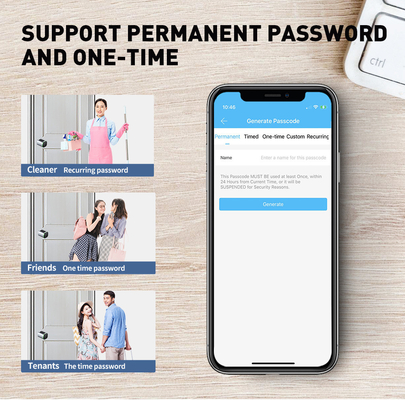Glomarket Tuya Ttlock Smart Digital Keyless Door Lock Cylinder Combination Password &amp; Card Electronic Lock Cylinders Smart Lock