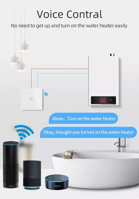 Glomarket Smart Home Remote Voice Control Touch Panel Water Heater Switch Tuya Wireless Wifi Boiler Switch