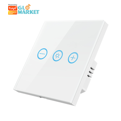 Glomarket Glass Touch Panel Tuya Wifi Bulb Wireless Remote Adjustable Light Dimmer Touch Switch Smart For Light Bulbs