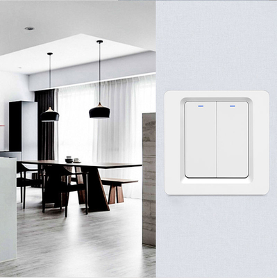 Glomarket Tuya WiFi Zigbee Smart Light Switch Push Button Wall Switch 1/2/3 Gang Work with Alexa Google Home