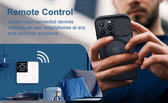 Glomarket Tuya Wifi Smart Wall Light Switch 1/2/3 Gang Support Voice/app/touch Control With Temperature Display Screen