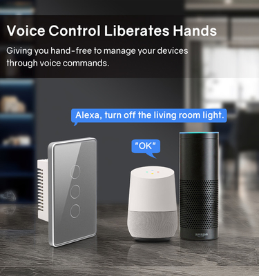 Glomarket Tuya Smart Switch Wifi US Electric Wall Switch Google Home Alexa Light Lamp Touch Switch App Control