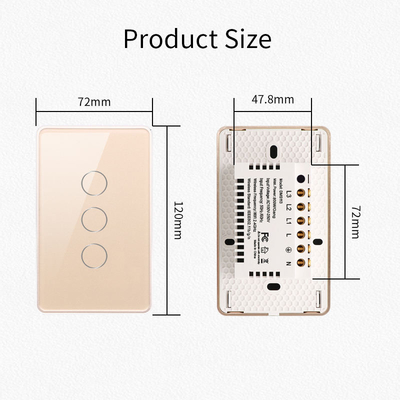 Glomarket Tuya Smart Switch Wifi US Electric Wall Switch Google Home Alexa Light Lamp Touch Switch App Control