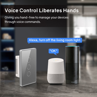 Glomarket Tuya Smart Switch Wifi US Electric Wall Switch Google Home Alexa Light Lamp Touch Switch App Control