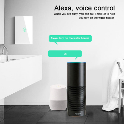 Glomarket Tuya Wifi Smart Water Heater Switch APP Remote Control US Boiler Touch Switch With Alexa Google For Smart Home