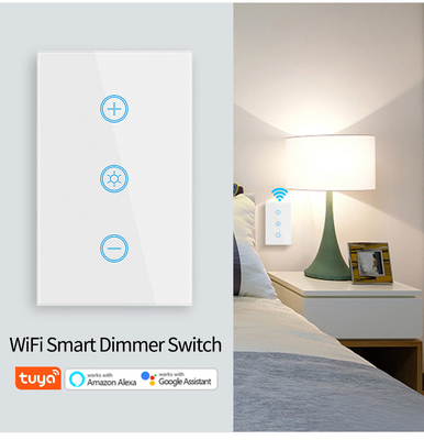 Glomarket US Standard Dimmer Wireless Switch Electrical Smart Switch Intelligent Wall Dimmer Light Switch Smart Home Automation