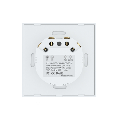 Glomarket Tuya Wifi Smart Fan Switch Tuya Smart Switch Fan Speed Light On Off Voice Control Control Switch EU /US Standard