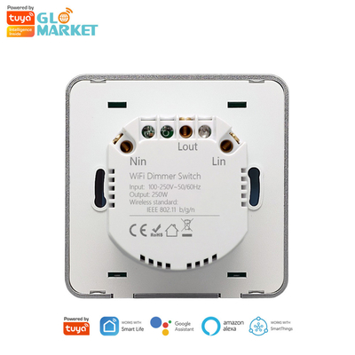 Glomarket Smart Home Dimmer Switch Tuya Zigbee Voice Control Knob Dimming Adjust Brightness With Digital Display