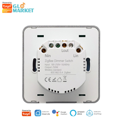 Glomarket Smart Home Dimmer Switch Tuya Zigbee Voice Control Knob Dimming Adjust Brightness With Digital Display
