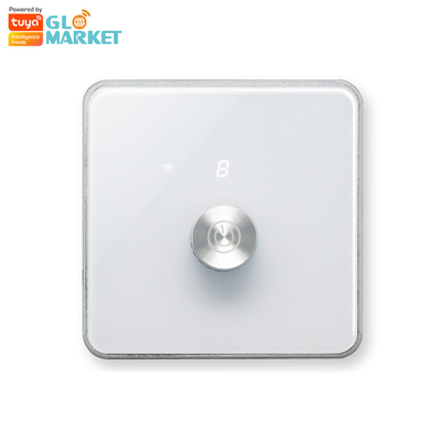 Glomarket Smart Home Dimmer Switch Tuya Zigbee Voice Control Knob Dimming Adjust Brightness With Digital Display