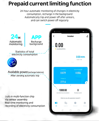 Glomarket Wifi Circuit Breaker Smart Switch Tuya Smart 1p 2p 3p 4p Smart Home System Electric Circuit 4P MCB Smart Breaker