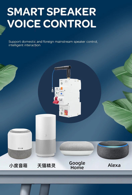 Glomarket Wifi Circuit Breaker Smart Switch Tuya Smart 1p 2p 3p 4p Smart Home System Electric Circuit 4P MCB Smart Breaker