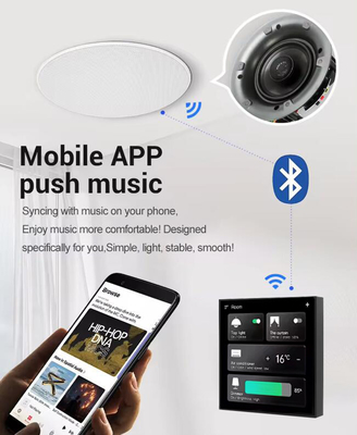Glomarket Smart Home Control Panel Touch Screen 4 Inch Multi-functional WiFi Home Background Music System Tuya Zigbee Gateway
