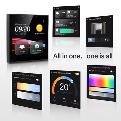 Glomarket Smart Home Control Panel Touch Screen 4 Inch Multi-functional WiFi Home Background Music System Tuya Zigbee Gateway