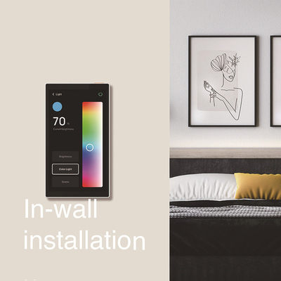 Glomarket Tuya 5 Inch Wifi Zigbee Gateway Smart Home Control Panel Multi-function Music Wall Touch Screen Tuya Center