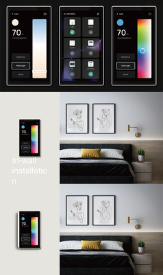 Glomarket Tuya 5 Inch Wifi Zigbee Gateway Smart Home Control Panel Multi-function Music Wall Touch Screen Tuya Center