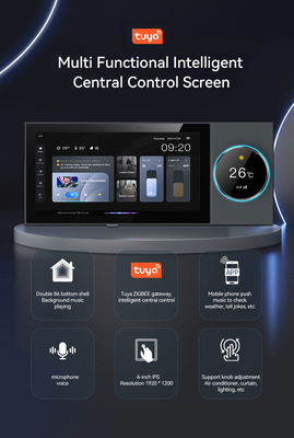Glomarket Tuya Wifi Smart 6 Inch Control Panel Multi-Function Built In Zigbee Gateway Smart Home Controller Smart Host