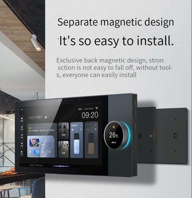 Glomarket Tuya 10 Inch Central Control Panel With Music Play 2 Gang Relays 2 Way Speakers Multi-functional Smart Home Products