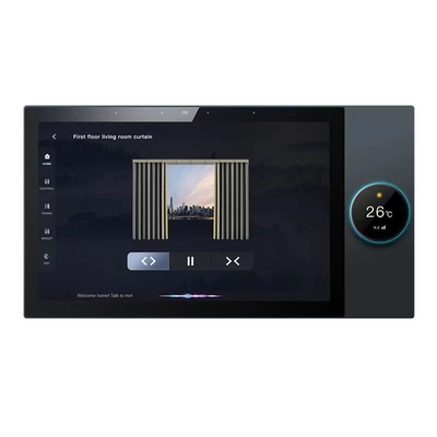 Glomarket Tuya 10 Inch Central Control Panel With Music Play 2 Gang Relays 2 Way Speakers Multi-functional Smart Home Products