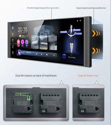 Glomarket 12 inch Multi-function Music Host Touch Screen Zigbee Gateway Wall Central Control Panel For Intelligent Scenes Switch