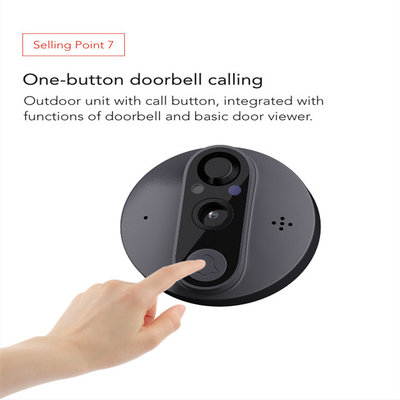 4.3in Peephole Viewer Wireless Video Doorbell Camera 1920x1080px