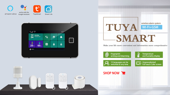 Tuya GSM Touch Screen Home Security Systems 850/900/1800/1900MHz