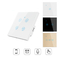 White 10A Wifi Wall Touch Switch 1 Gang Smart Light Switch With Remote Control