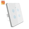 EU/US Standard Metal Bezel 4 Gang Household Switch Remote Smart Wall Light Switch Timer&amp;Voice Control Support