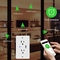 Glomarket Smart WiFi  Wall Socket with USB 2 plug outlets Remote Control Smart Life/Tuya APP Remote Timer Setting