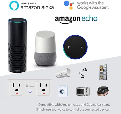 Tuya Smart US Standard Plug Wifi Plug Works With Alexa And Google Assistant Timing Setting Smart Plug