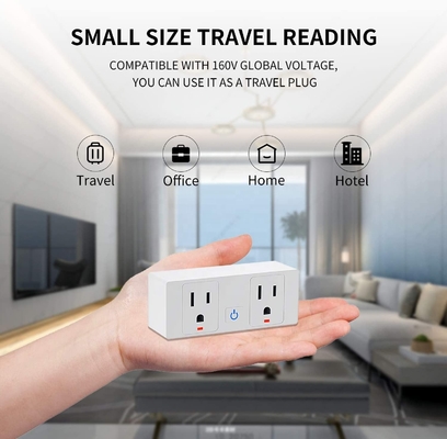 Tuya Smart US Standard Plug Wifi Plug Works With Alexa And Google Assistant Timing Setting Smart Plug