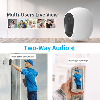 Glomarket Smart Two-Way Audio Home Camera Low Power 2MP Battery Wifi/4G Mini Video Camera