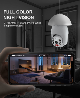 3MP Hd Night Vision Two Way Voice Wifi Camera Dome Wireless Security Bulb Ptz Camera